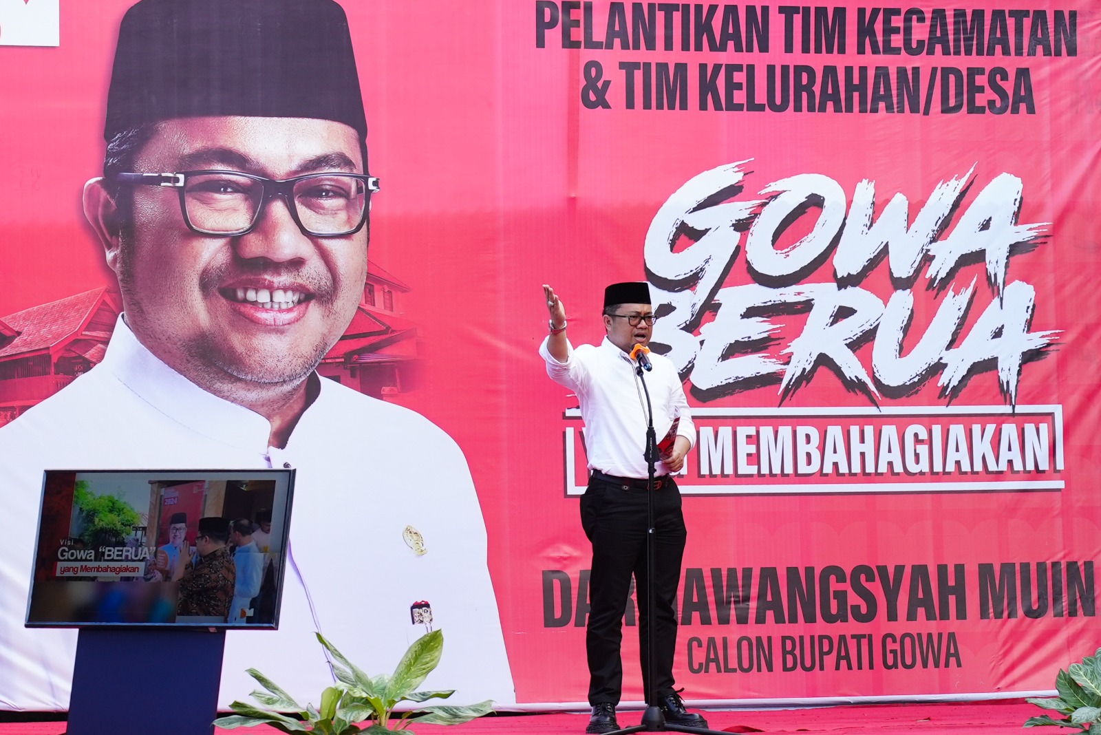 Kukuhkan Tim Pemenangan 2024, DM Himpun Ribuan Relawan di Bontonompo dan Barombong