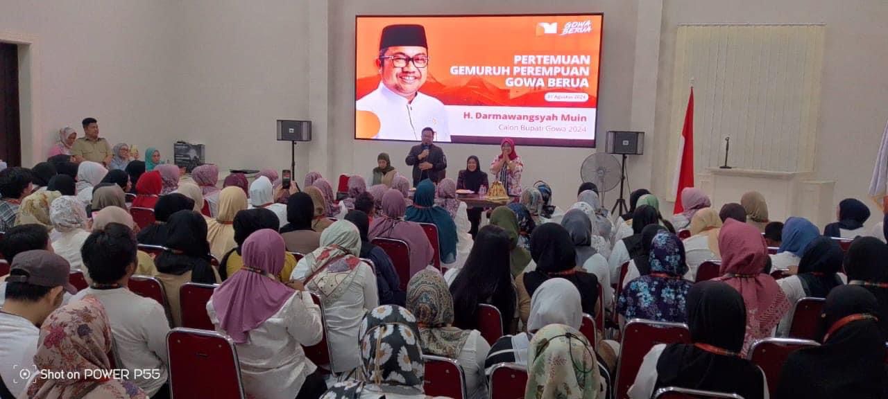 Gemuruh Perempuan Gowa Berua Siap Menangkan DM Calon Bupati Gowa 